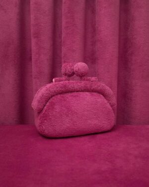 Big Kissing-Lock bag Pink