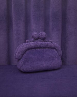 Big Kissing-Lock Bag Purple